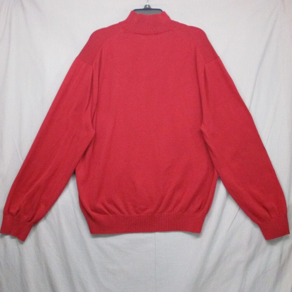 Nautica Men Henley Mock Neck Sweater 100% Cotton Red Men Size | XXL - Picture 8 of 11